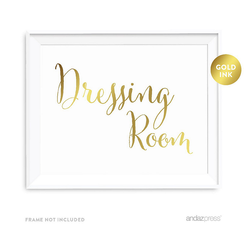 Metallic Gold Dressing Room 8.5x11 Image