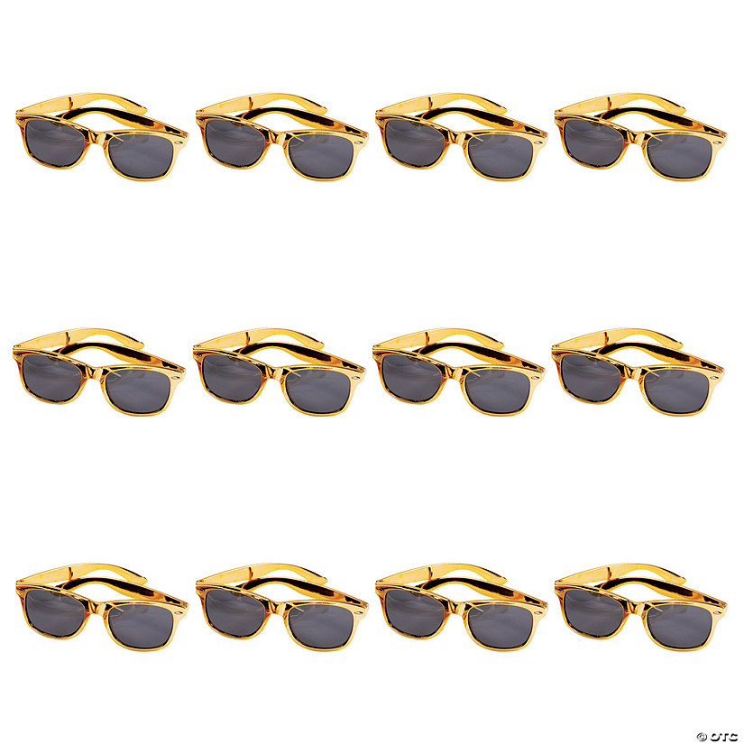 Metallic Gold Sunglasses Oriental Trading