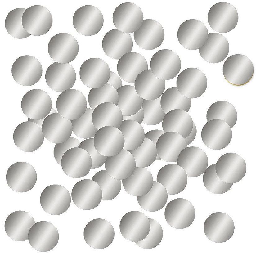 Metallic Silver Confetti 180-Pack Image