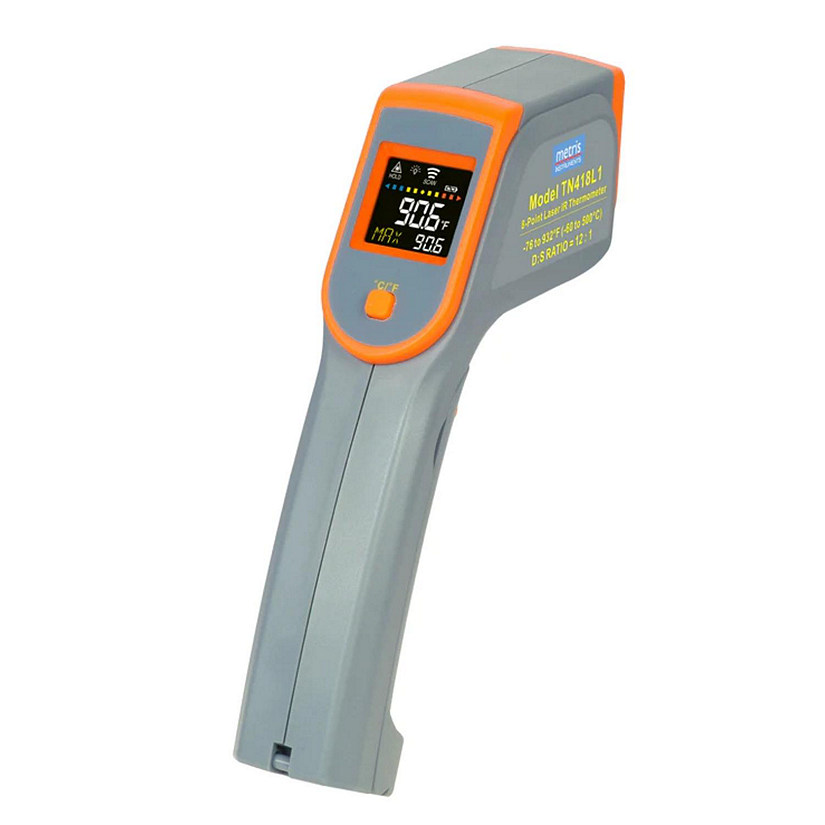 Metris Instruments Model TN418L1 Non-Contact Digital 8-Point Laser Professional Grade Infrared Thermometer Temperature Gun