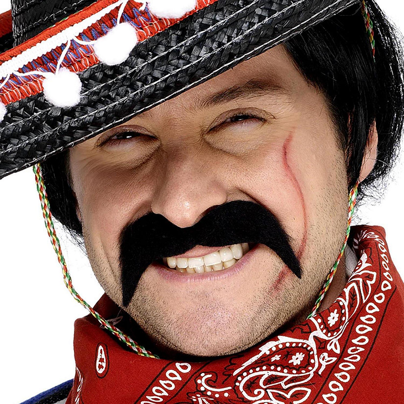 Mexican Black Moustache Costume Accessory Image