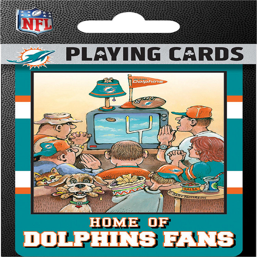 Miami Dolphins Fan Deck Playing Cards - 54 Card Deck Image
