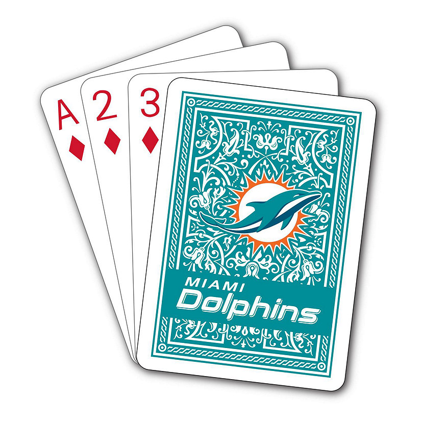 Miami Dolphins NFL Team Playing Cards Image