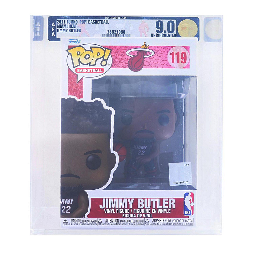 Miami Heat NBA Funko POP  Jimmy Butler (Black Jersey)  Rated AFA 9.0 Image