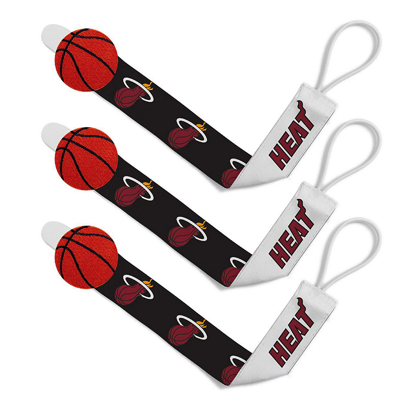 Miami Heat - Pacifier Clip 3-Pack Image