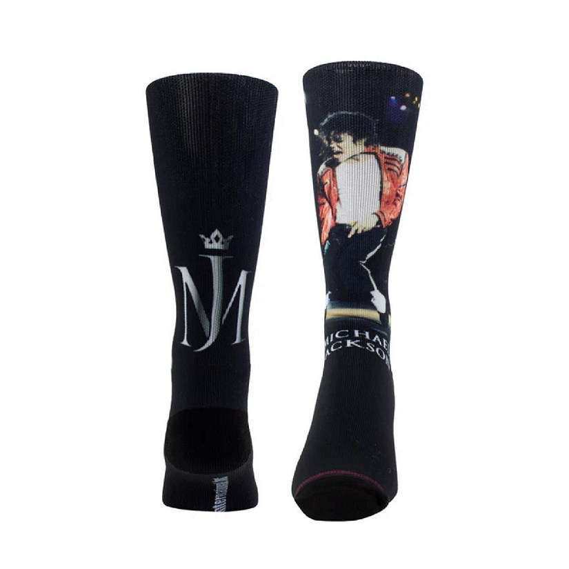 Michael Jackson Socks Dye-Sublimated Toe Stand 1 Pair Image