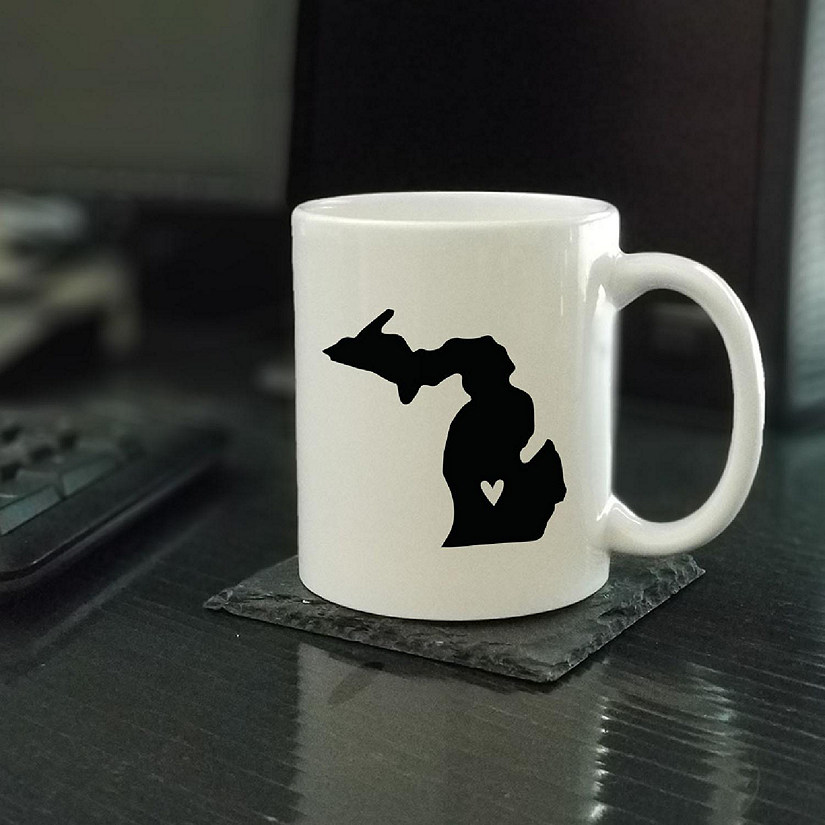 Michigan State Heart Ceramic Mug Image