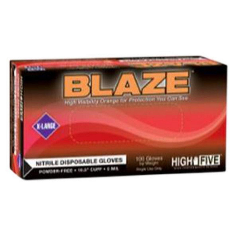 Microflex MFX-N483 Blaze Nitrile Exam Glove, Orange - Large Image