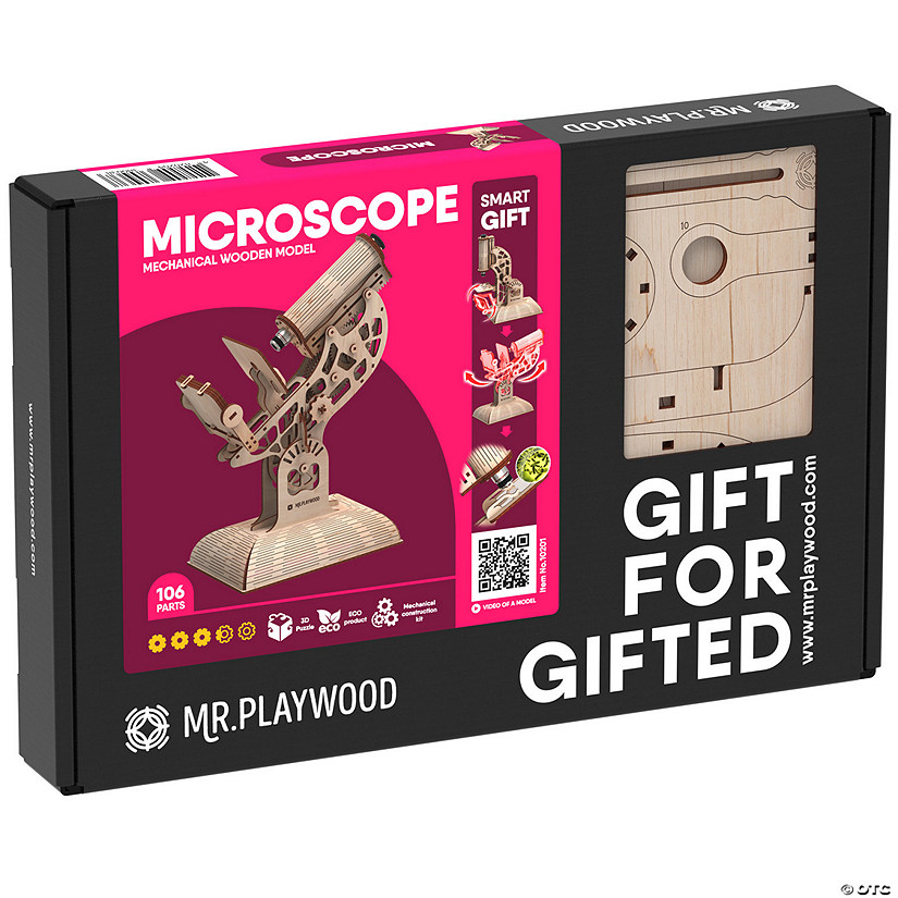 Microscope Mechanical Wooden Model Image