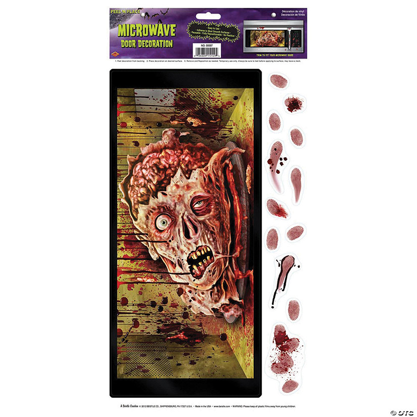 Microwave Door Decal Halloween D&amp;#233;cor Image