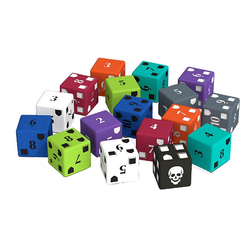 Middara: Act 1 - Extra Dice Pack - 17pc Custom d6 Set, Etched Designs, RPG Image