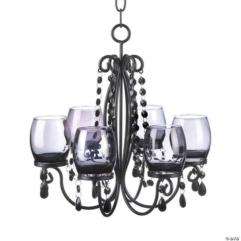 Midnight Elegance Candle Chandelier 13.5X12.12X14" Image