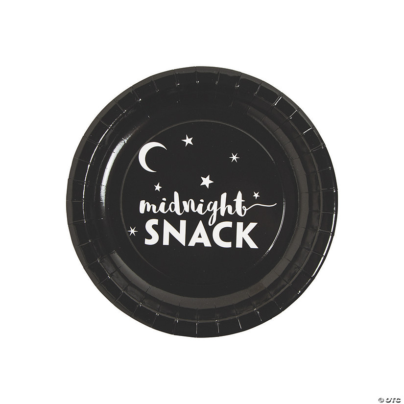Midnight Snack Paper Dessert Plates - 25 Ct. Image