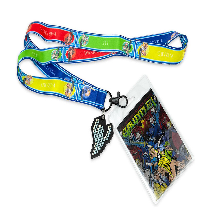 Midway Arcade Games Lanyard w/ ID Holder & Charm Gauntlet Oriental