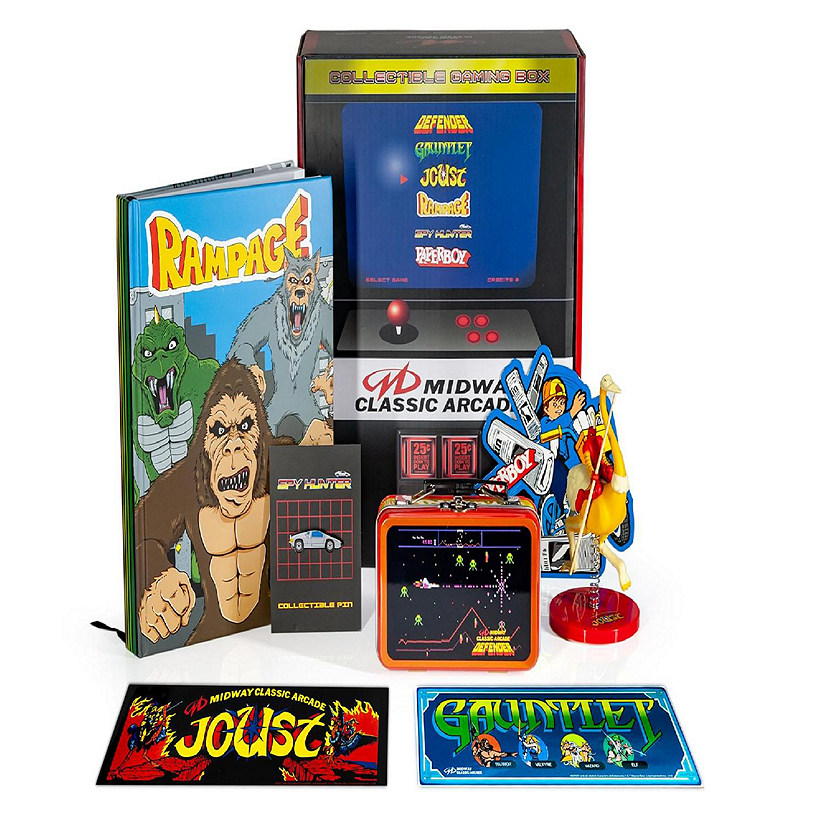 Midway Classic Retro Arcade Gaming Loot Box  Includes 7 Unique Collectibles Image