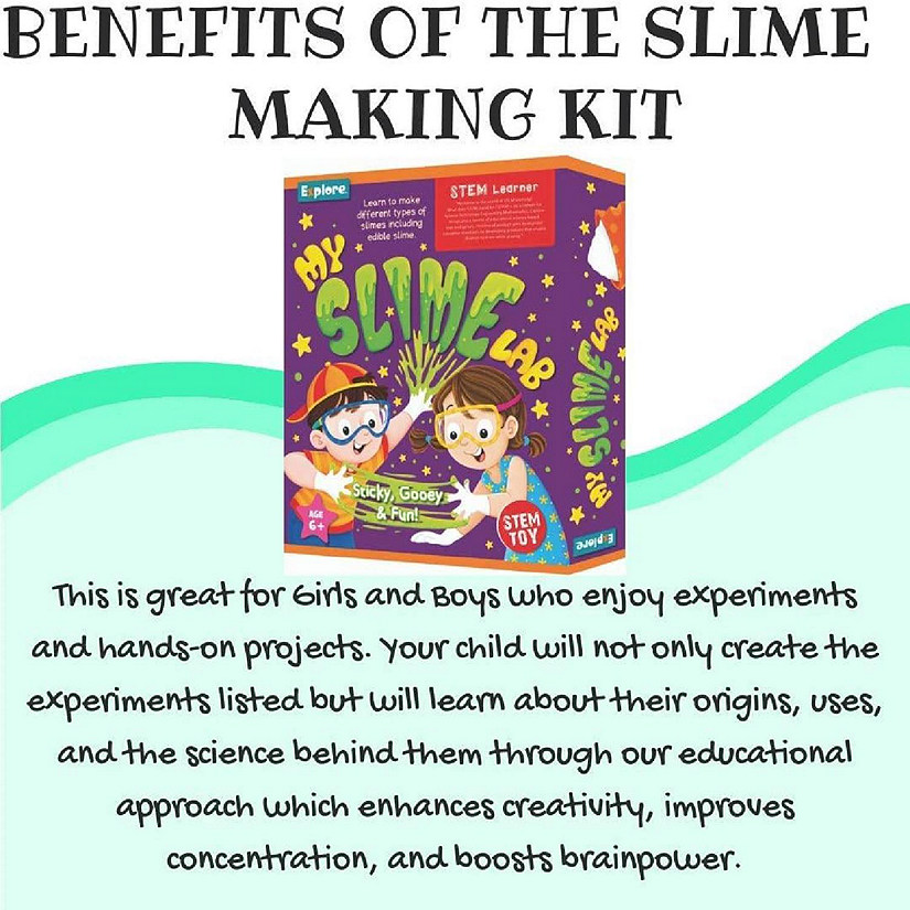 Mighty Mojo Explore STEM Learner My Slime Lab DIY Gooey Science Kids Kit Image