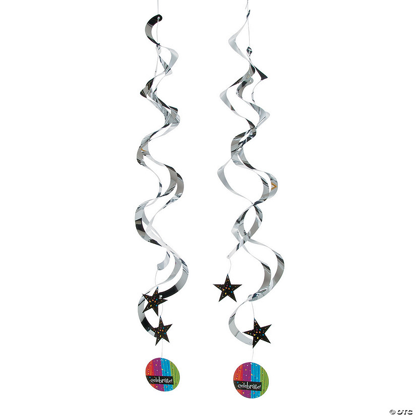 Milestone Celebration Hanging Swirl Decorations