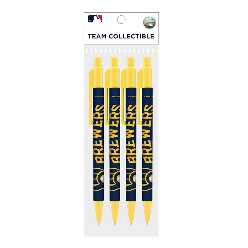 Milwaukee Brewers Cool Color Pen 4Pack, 12 Sets
