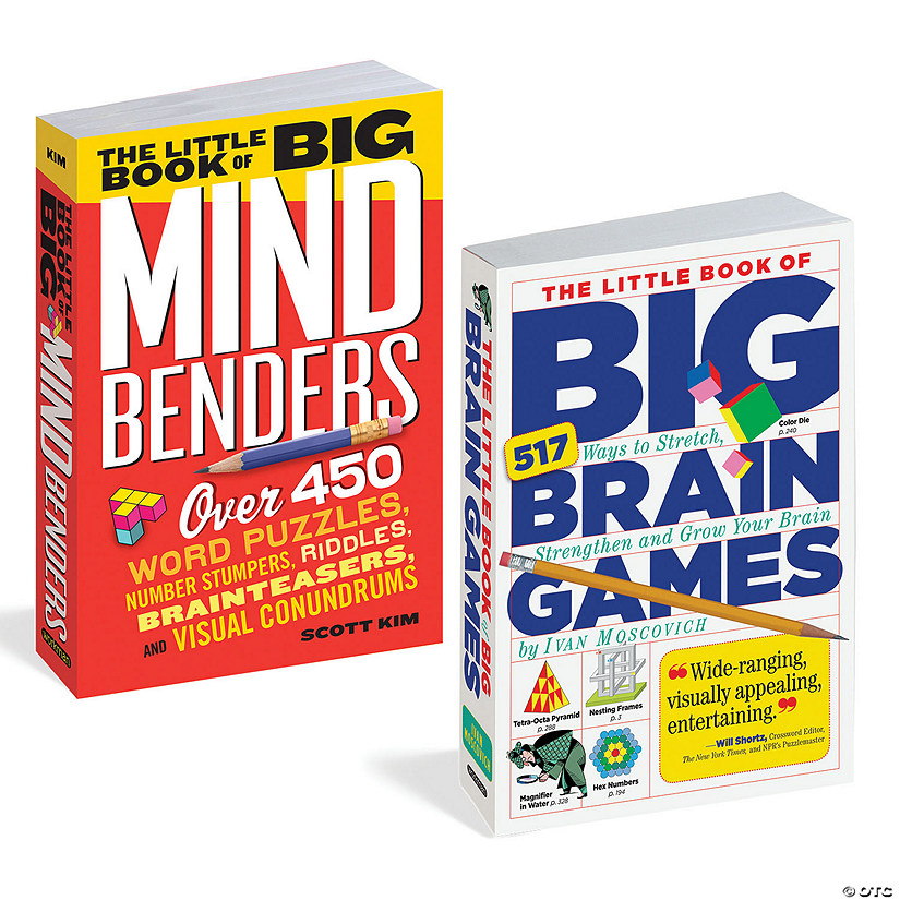 Mind Benders and Brain Games Set of 2 Image