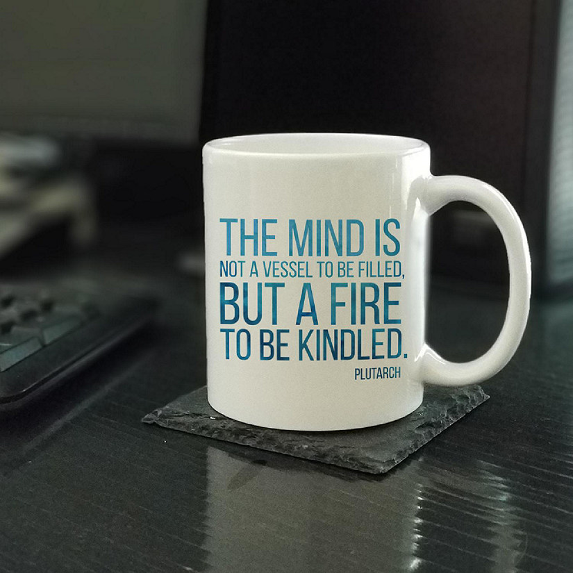 Mind Is a Fire to Kindle Ceramic Mug Image