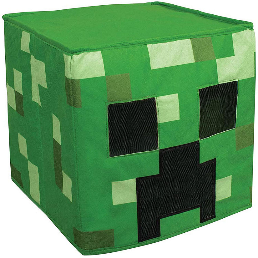 Minecraft Creeper Headpiece/Block Head Costume Mask  One Size Image