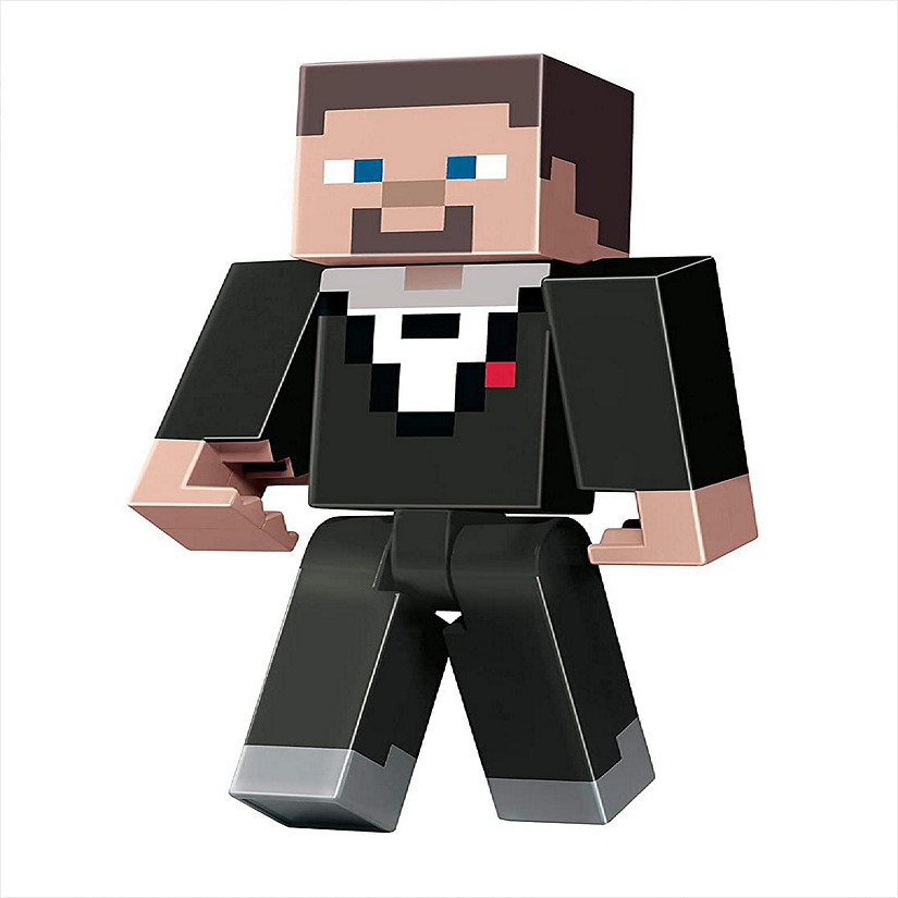 Minecraft Dungeons Large 11 Inch Articulated Action Figure  Tuxedo Steve Image