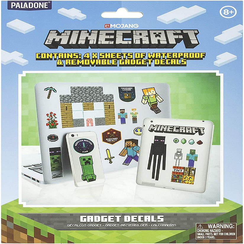 Minecraft Gadgets Decal Stickers  4 Sheets Image