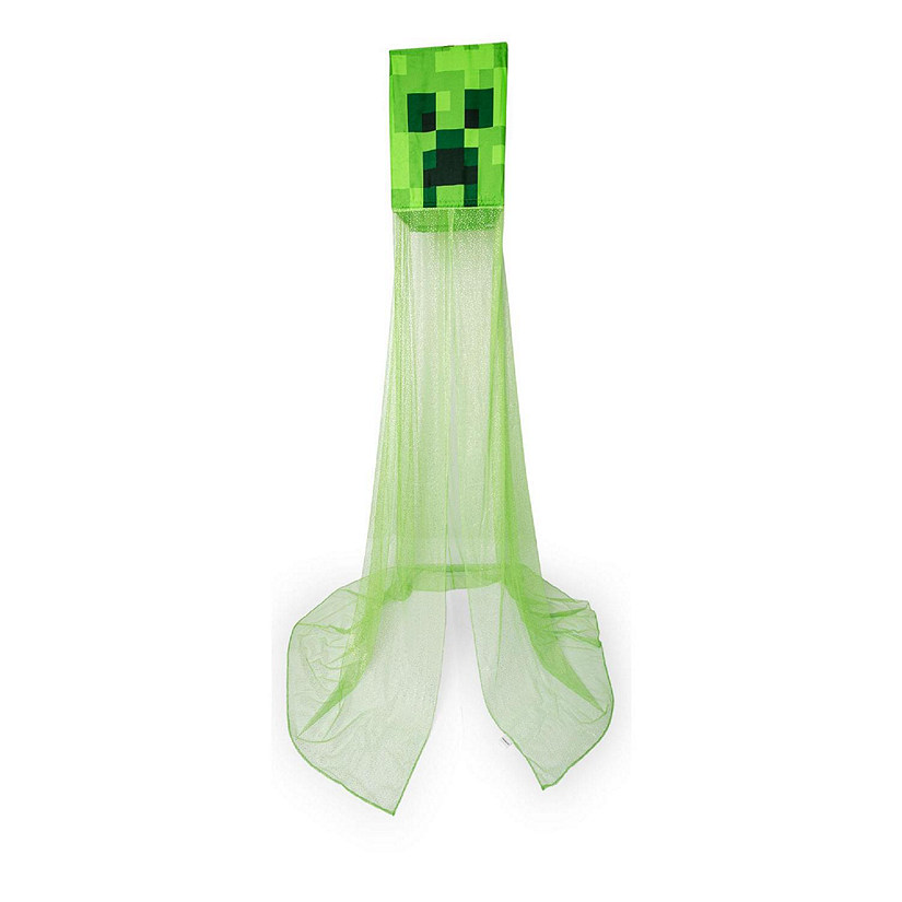 Minecraft Green Creeper Kids Bed Canopy, Hanging Curtain Netting Image