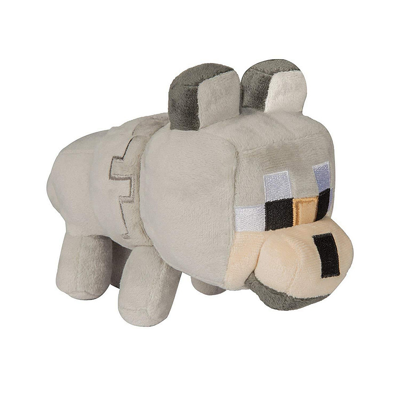Minecraft Happy Explorer Series 5.5 Inch Collectible Plush Toy - Untamed Wolf Image