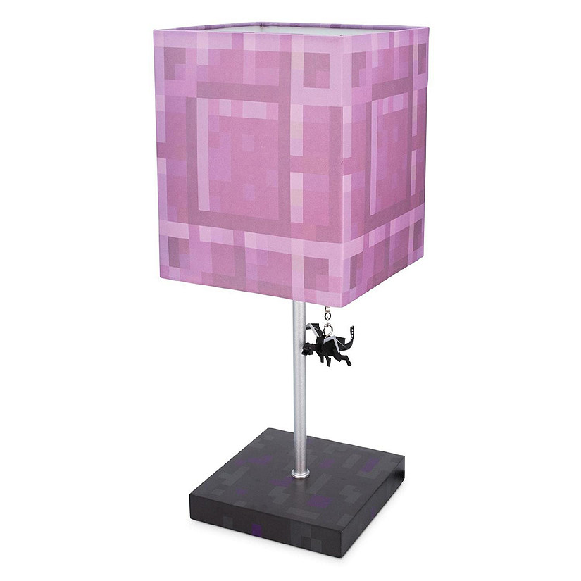 Minecraft Nether Portal Desk Lamp with Ender Dragon Pull Image