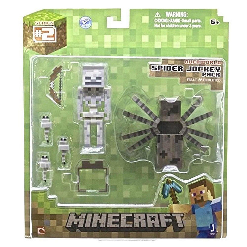 Minecraft Overworld Spider Jockey Action Figure Pack Image