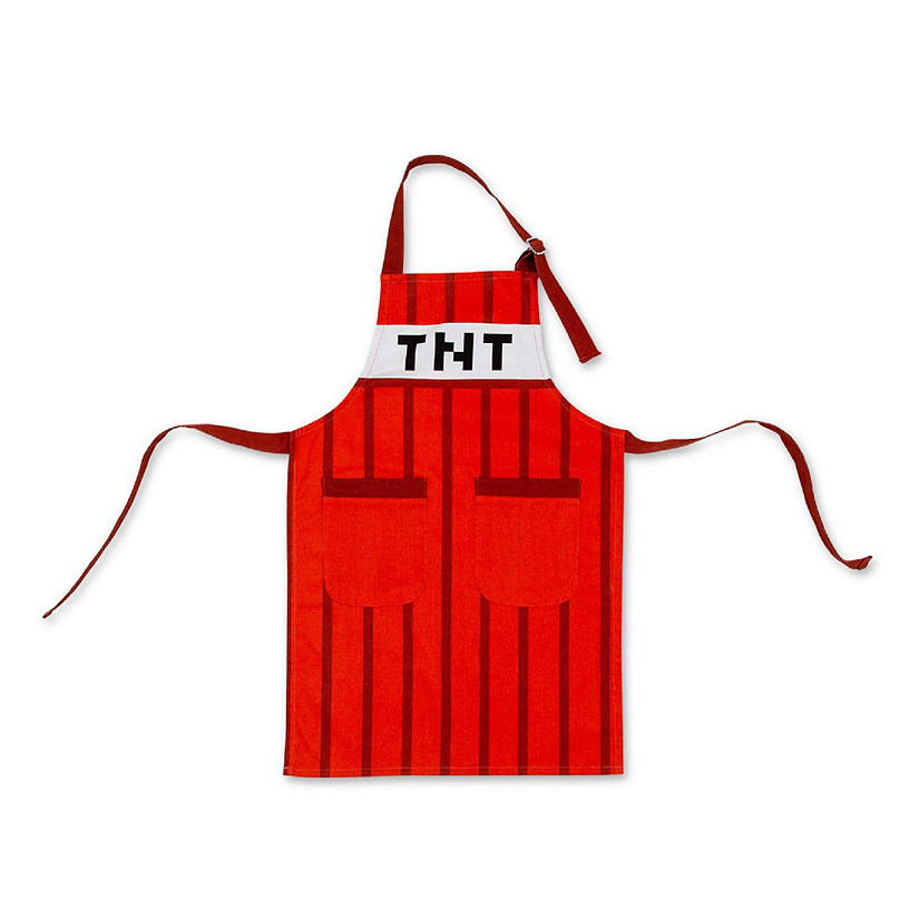 Minecraft Red TNT Youth Kitchen Cooking Apron Image
