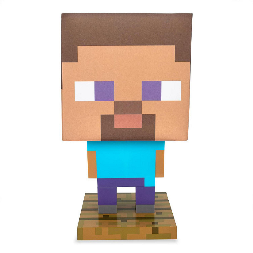 Minecraft Steve Figural LED Desk Lamp Light  13 Inches Tall Image