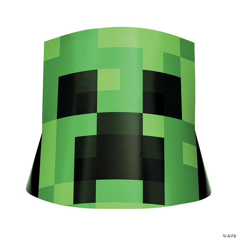 Minecraft<sup>&#174;</sup> Creeper Party Hats - 8 Pc. Image