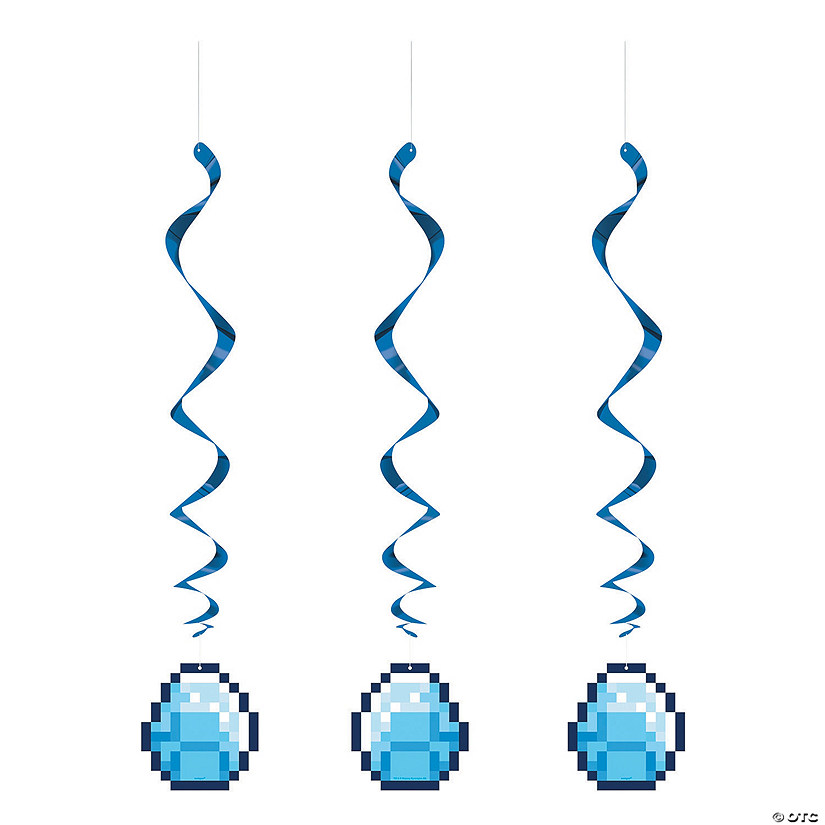 Minecraft<sup>&#174;</sup> Hanging Swirl Decorations - 3 Pc. Image