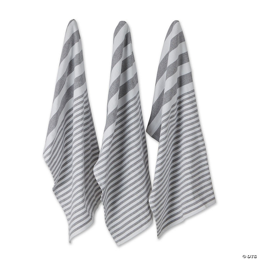 Mineral French Terry Nautical Stripe Dishtowel 3 Piece Image