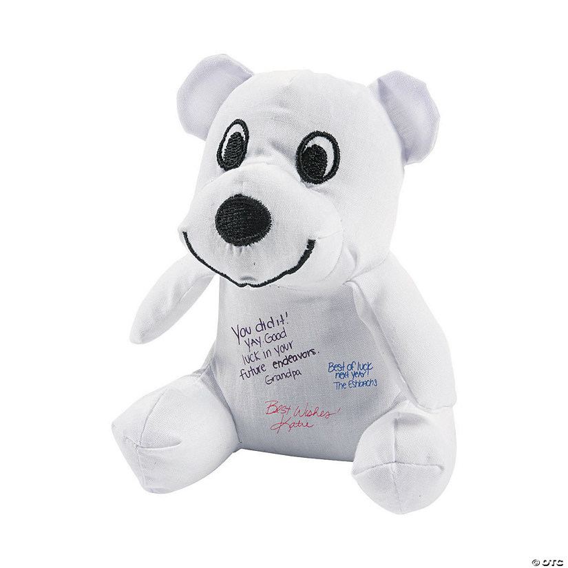 autograph stuffed animal