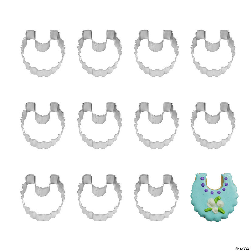 Mini Baby Bib Cookie Cutters Image