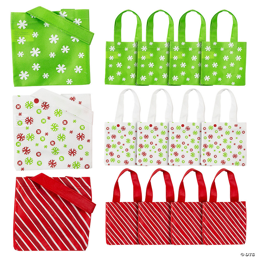 Mini Basic Christmas Tote Bags Oriental Trading