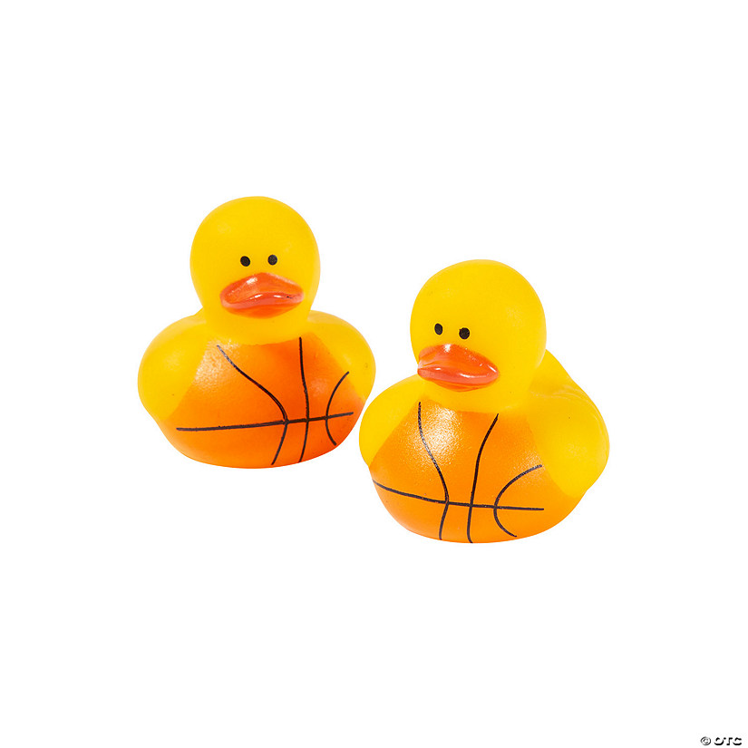Mini Basketball Rubber Ducks - 24 Pc. Image
