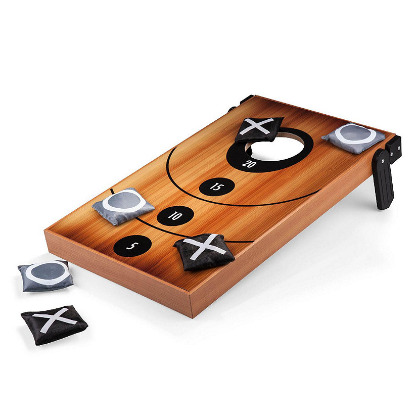 Mini Bean Bag Throw Game - Wood Grain Image