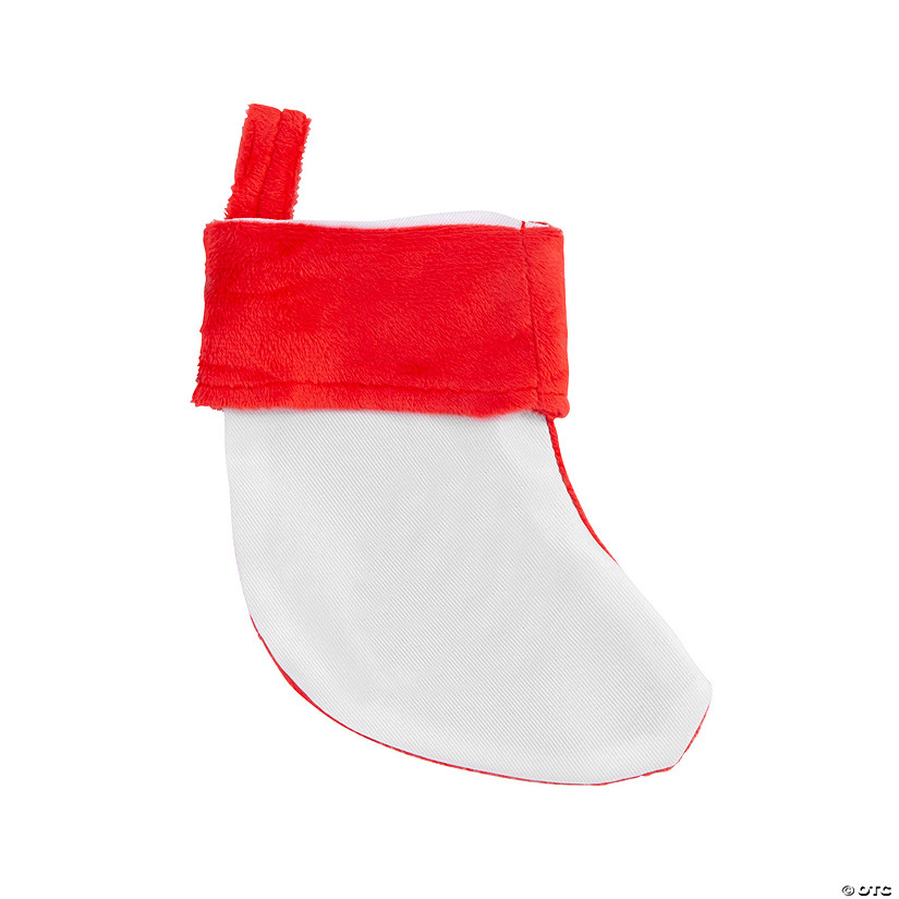 Mini Blank Sublimation Christmas Stockings - 12 Pc. Image