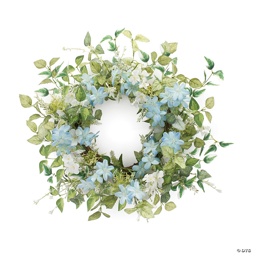 Mini Blossom Wreath 23"D Polyester Image