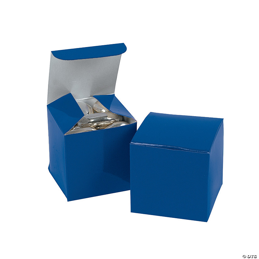 Mini Blue Favor Boxes - 24 Pc. Image