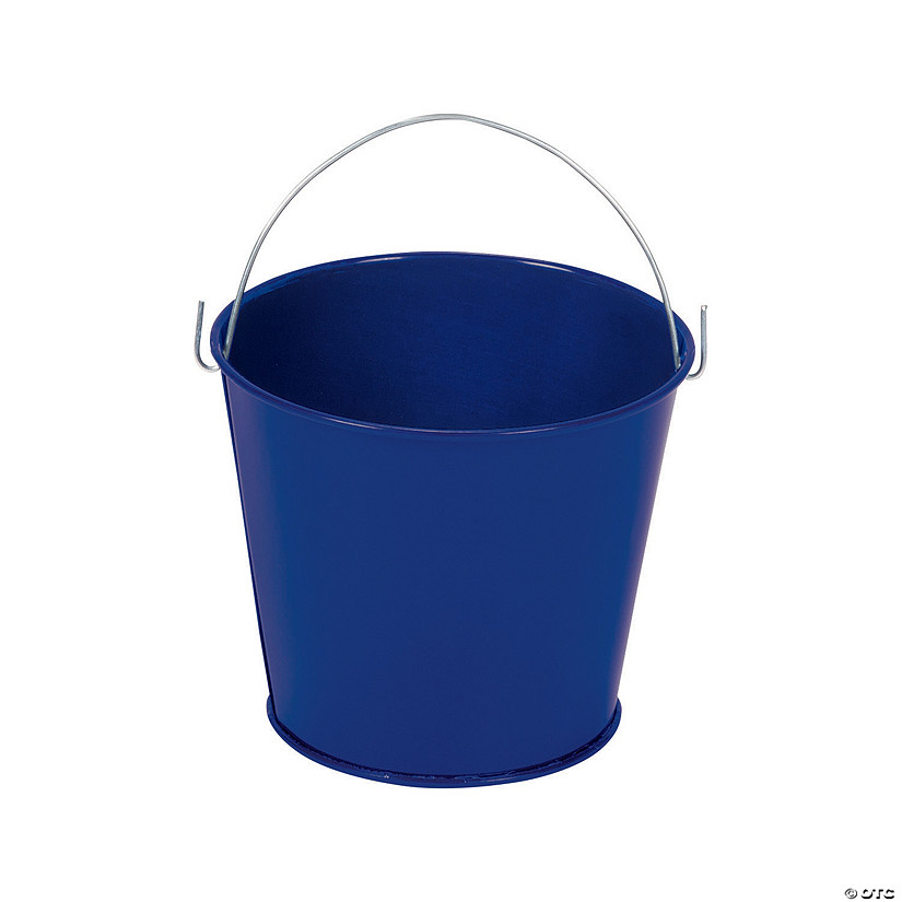 Mini Blue Favor Pails - 12 Pc. Image