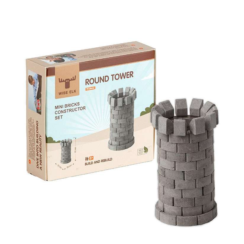 Mini Bricks Construction Set - Round Tower Image