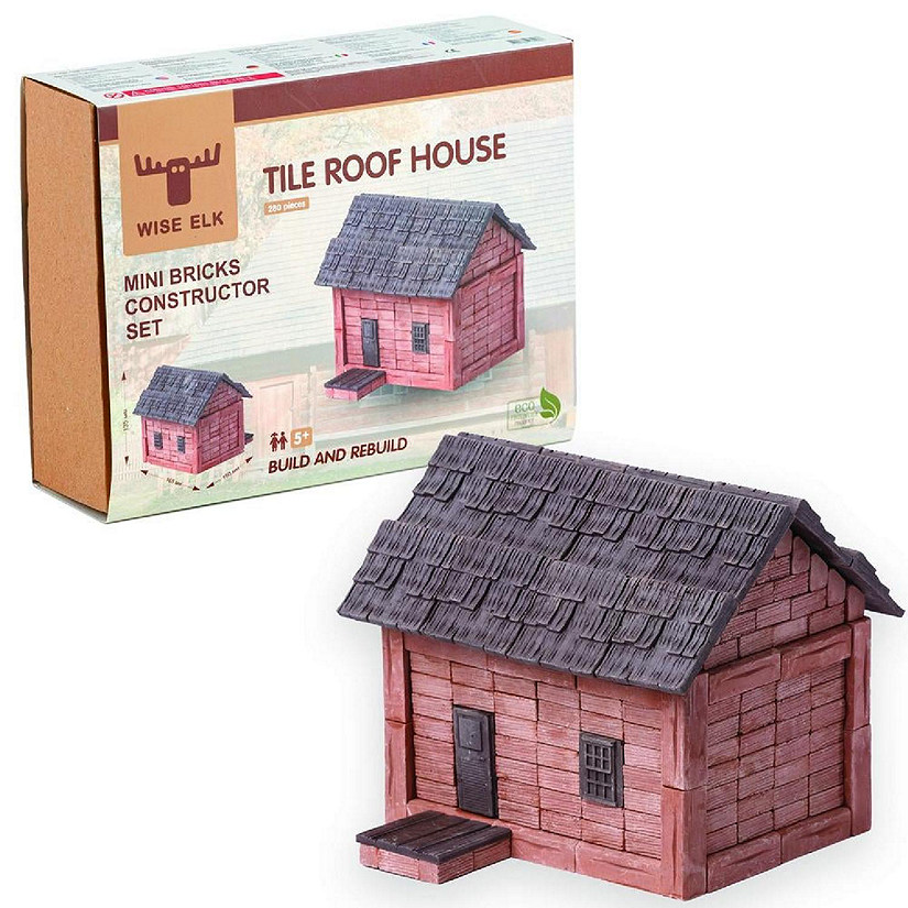 Mini Bricks Construction Set - Tile Roof House New Image
