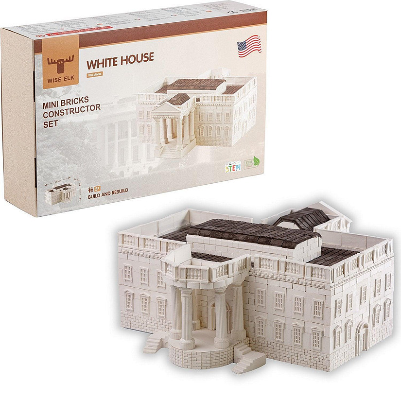 Mini Bricks Construction Set - White House Image