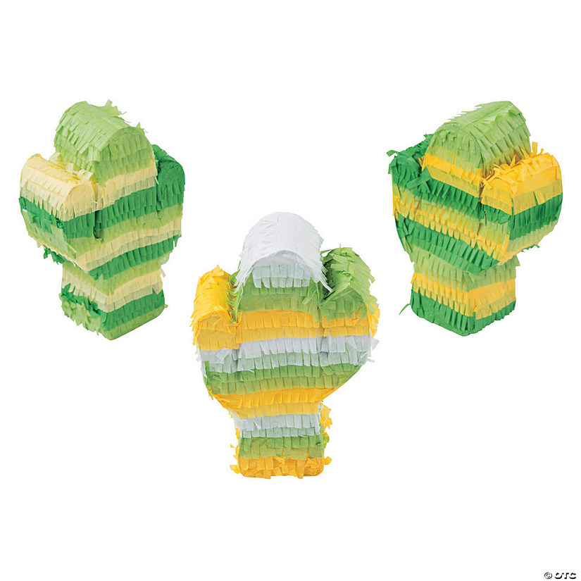 Mini Cactus Pi&amp;#241;ata Decorations - 3 Pc. Image