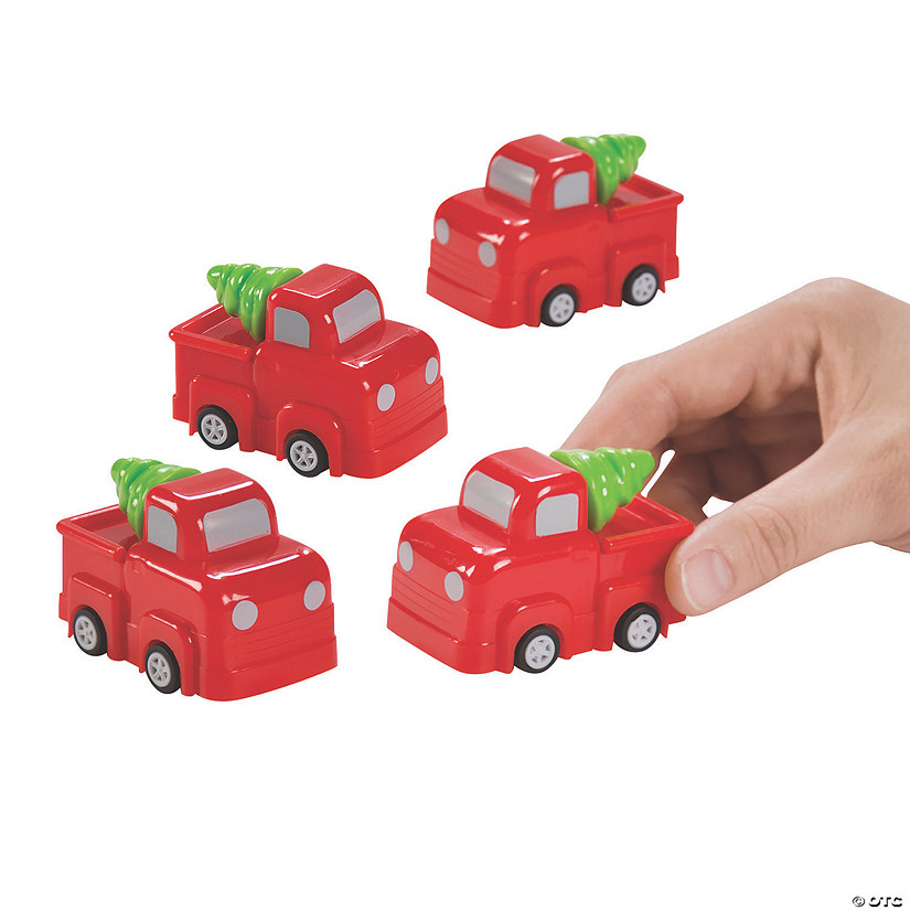 Mini Christmas Pull-Back Trucks - 12 Pc. Image